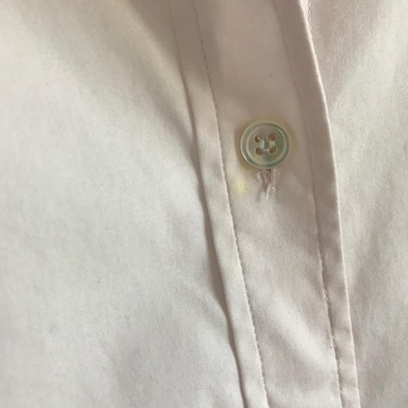 Theory Light Pink Stretchy Fitted Dress Shirt - Picture 5 of 7